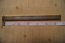 NOS STAINLESS STEEL GOLD TONE EXPANDABLE WATCH BRACELET 14-19MM