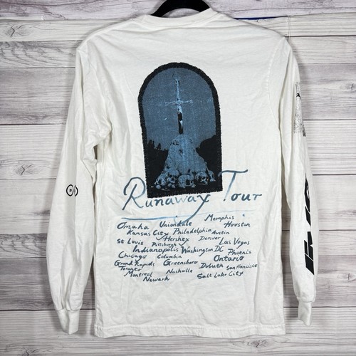 Post Malone Hollywood’s Bleeding Long Sleeve Tour Shirt White Size Small - Picture 6 of 11