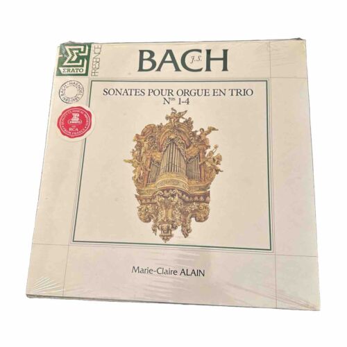 MARIE-CLAIRE ALAIN – JS BACH Organ Trio Sonatas 1-4 Erato Records SEALED LP - Picture 1 of 5