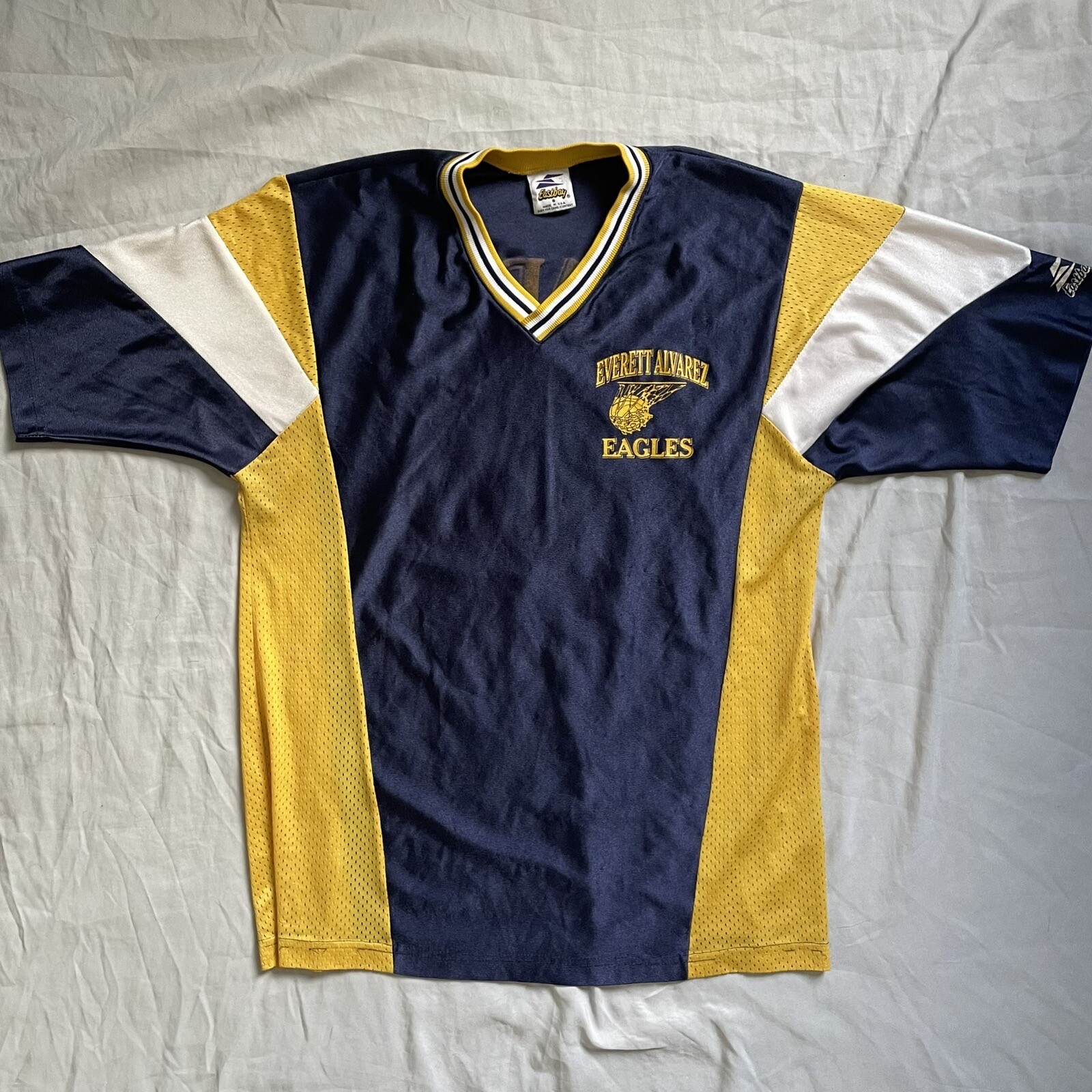 Vintage Eastbay Everett Alvarez Lady Eagles Women's Basketball Jersey Size S eBay