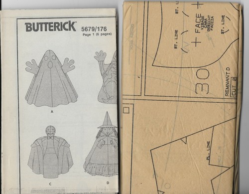 Butterick 5679 Halloween Sofites Vampire Ghost Candy Corn Skeleton Witch - Bild 3 von 3