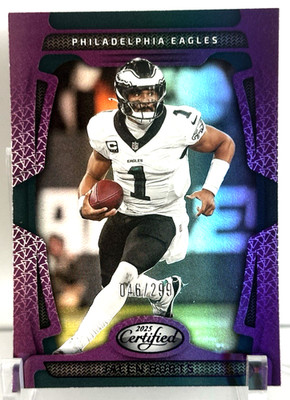 2025 Panini Certified Football Jalen Hurts #79 Purple 100/299