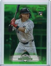 2025 Topps Stadium Club - Chase Meidroth #25 Lime Green Foil White Sox (RC)