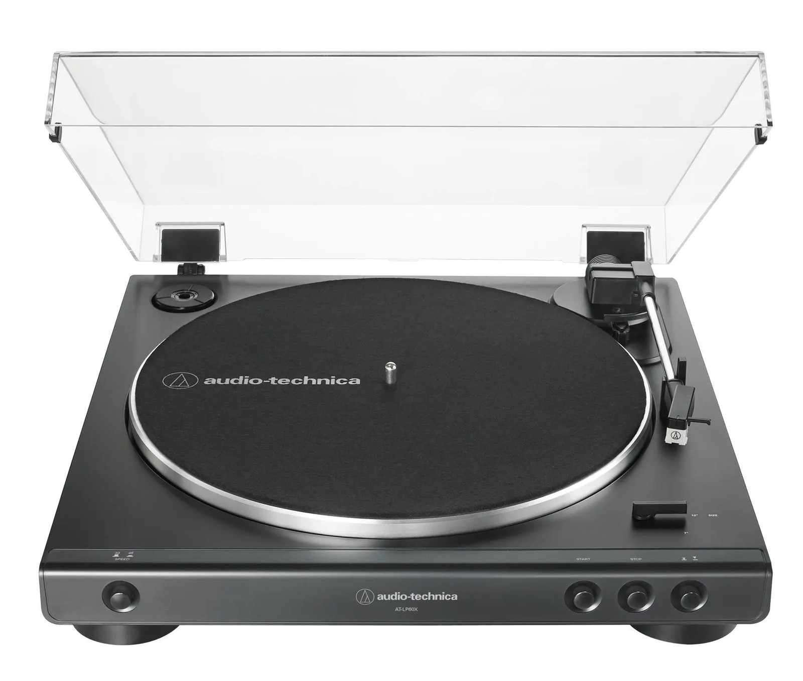 Audio-Technica AT-LP60X-BK Fully Automatic 2-Speed Belt-Driv