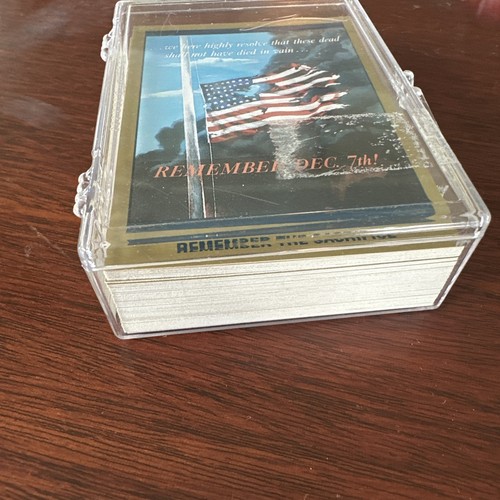 Remember Pearl Harbor 50th Anniversary 50-Card Set Base (Tuff Stuff, 1991) Seconda Guerra Mondiale - Foto 3 di 3