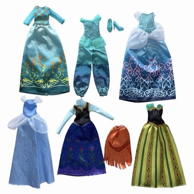 Hasbro Disney Princess Royal Shimmer Dress Clothes Shoes Lot For 11  Dolls