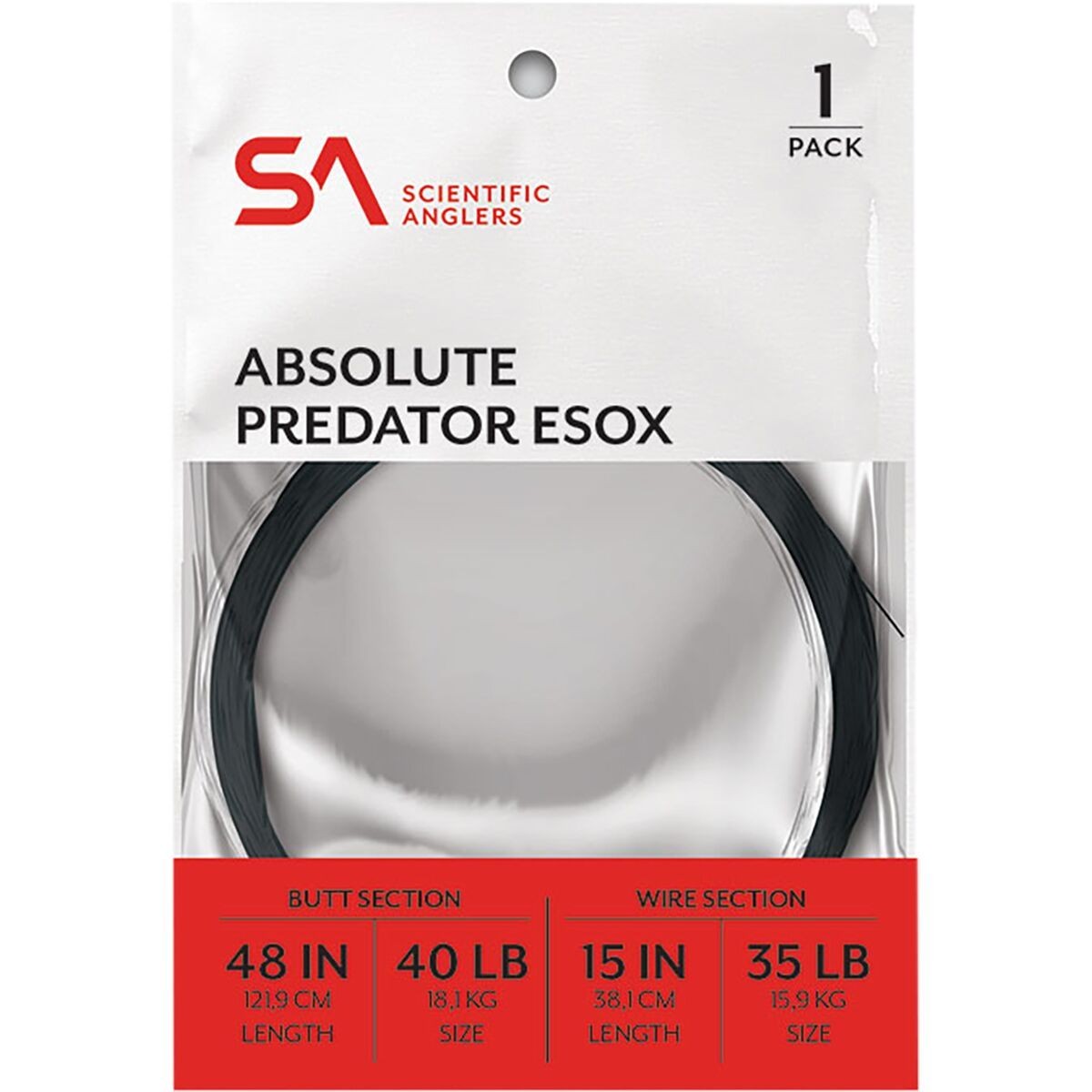 Scientific Anglers Абсолютный хищник Esox Leader Прозрачный, одного размера