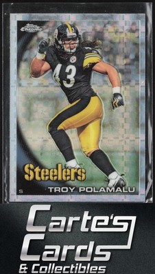 Troy Polamalu 2010 Topps Chrome #C30 Xfractors Pittsburgh Steelers
