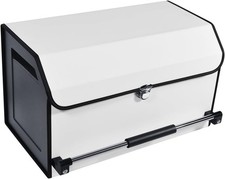 Car Trunk Organizer, Leather Collapsible Trunk Organizer for suv with Lid and Pu