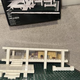 Lego architecture farnsworth house with box and manual
