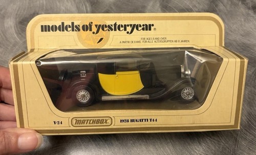 Matchbox Models of Yesteryear 1928 Bugatti T44 Y-24. 1:38 1979 Lesney. NIP