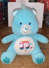 Care Bears Heartsong Plush Blue Music Note Stuffed Bear Vintage 8" Nanco Sweet 