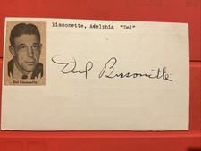 Del Bissonette🔥🔥🔥🔥MLB: 1928 Brooklyn Robins🔥🔥🔥🔥🔥🔥🔥Autograph⚾️⚾️