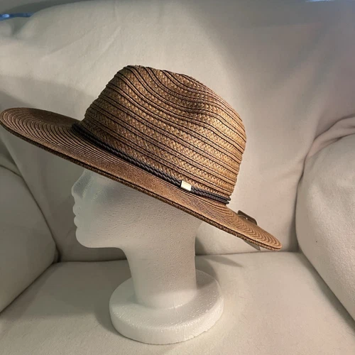 Sand Diego Hat Co Brown Wide Brim Ultrabraid Sun Hat W/ Dark Rope Band Unisex