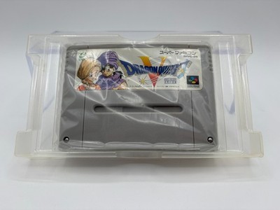 DRAGON QUEST V 5 Super Famicom With Box + Manual + Reg Card