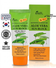 EKEL Aloe Vera Soothing Moisture Sun Block SPF50 PA  70ml Korean Sunscreen NEW