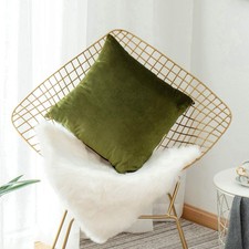 26x26 Pillow Covers Euro Sham Large Cushion Cover Solid Velvet Throw Pillows ...