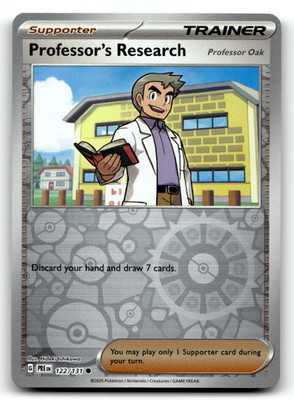 Professor's Research [Professor Oak] 122/131 Reverse Holo Common SV: Prismatic E