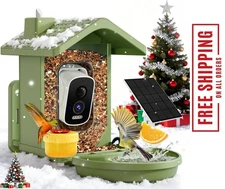 Smart Bird Feeder with Camera Solar Powered, AI Birds Species Identification, 2.