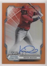 2019 Bowman Sterling Prospect Orange Refractor 49/75 Kevin Maitan Auto 0l2