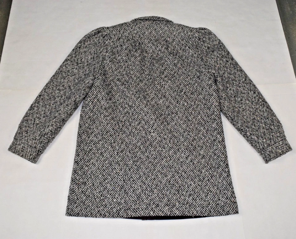 Vintage Tweed Coat New York Girl S/M 70s Rainbow Flecked Donegal Wool Made USA - Image 2 of 4
