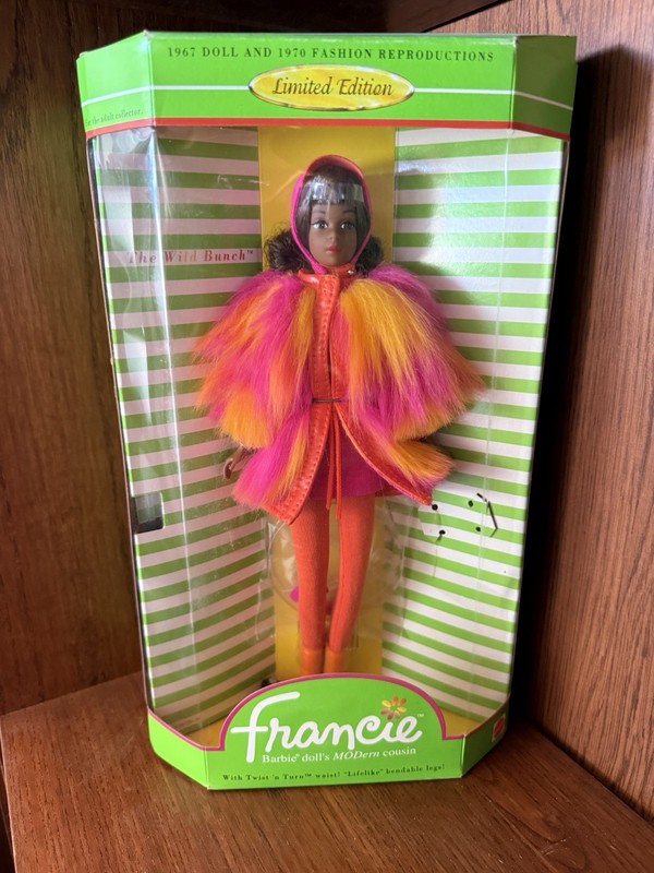 1996 Mattel Francie Wild Bunch Barbie Modern Cousin Limited Edition 17607 NRFB