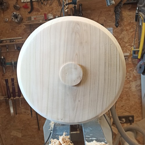 Plato XL de madera de cerezo, torneado húmedo, diámetro 35 cm - Imagen 7 de 13