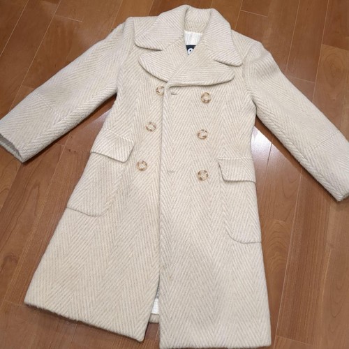 Dolce & Gabbana Long Coat Size M Beige Auth JAPAN