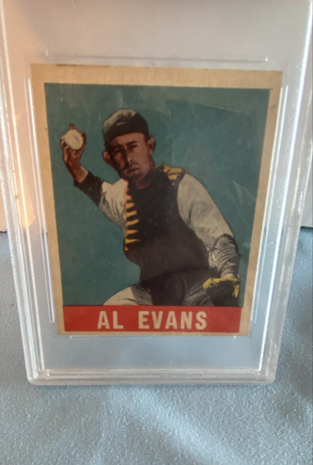 1948-49 Leaf - Al Evans #22 (RC). PSA Ex5…3935