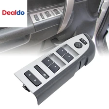 Master Power Window Switches Door Lock and Black Bezel Assembly with Panel Compa