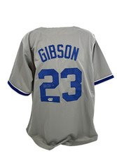 Kirk Gibson Signed Autographed Dodgers Custom Jersey SWAU COA