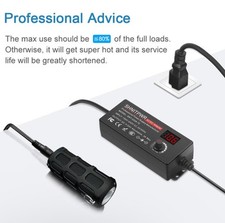 SHNITPWR AC Adapter 120W Universal Power Adapter 4V 5V 6V 9V 12V 15V 18V 19V 