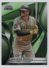 2025 Topps Chrome Black Green Refractor /99 Jackson Merrill #14