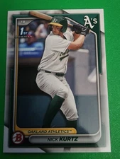 2024 Bowman 1st rookie NICK KURTZ #BD-56 OAKLAND ATHLETICS MLB Baseball RC