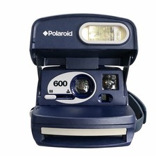 Vintage Polaroid OneStep 600 Blue Instant Film Camera Autofocus Untested