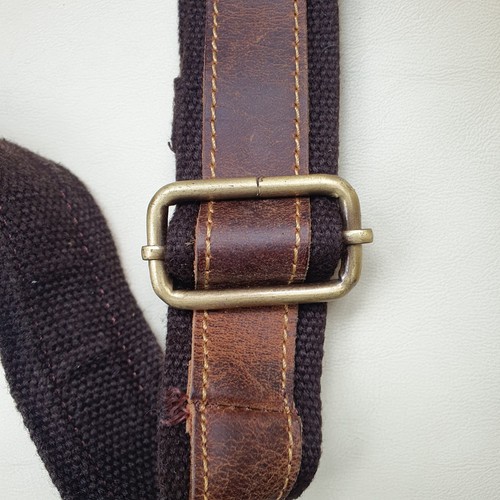 Distressed Brown Thick Leather Briefcase By KATTEE Carry Handles Shoulder Strap - Picture 8 of 18
