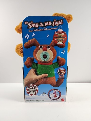 The Sing-a-ma-jigs Rentier We Wish You A Merry Christmas Musical Plüsch - Bild 2 von 3