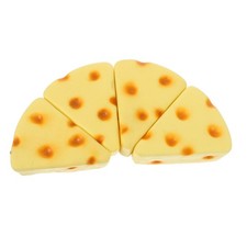 4PCS Artificial Cheese Decor: Faux Triangular Cheese Ornament - Simulation