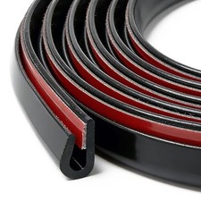 Self-Adhesive Car Door Edge Guards - U Channel Rubber Edge Trim 10Feet Black