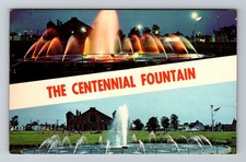 Canada- Nova Scotia Halifax The Centennial Fountain Old Postal Vintage Postcard