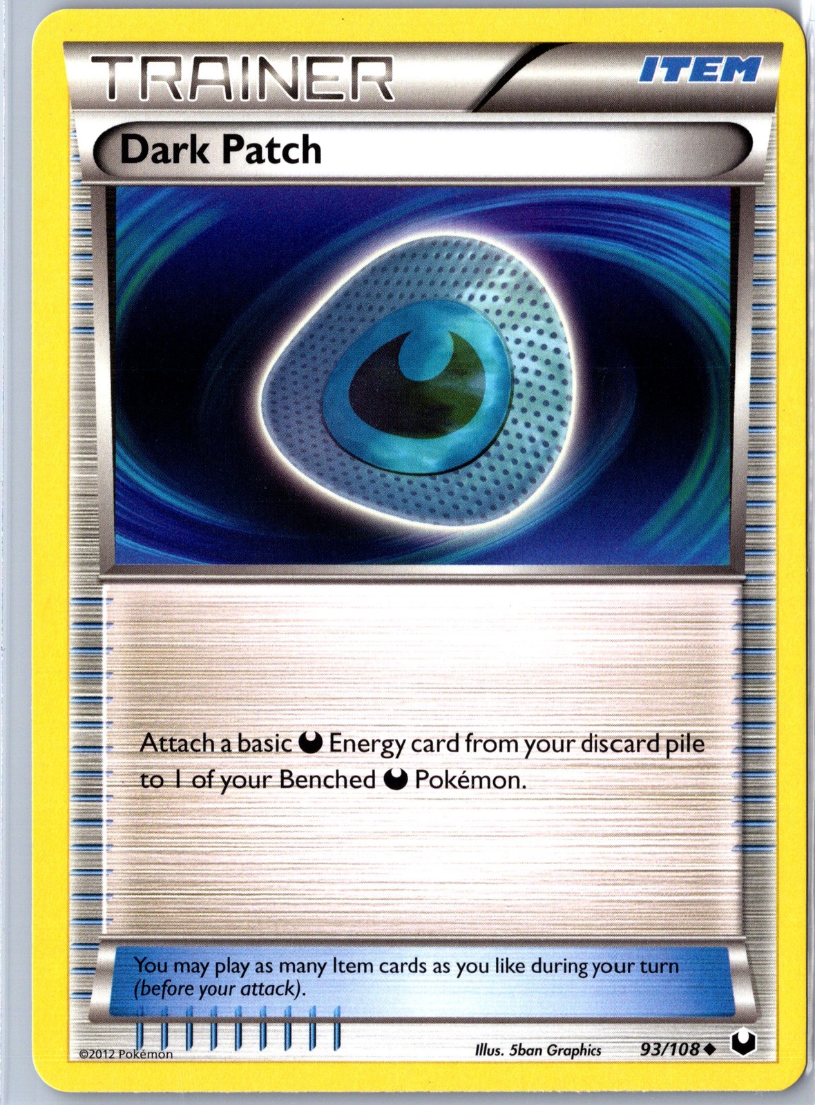 Dark Explorers #93/108 Dark Patch Base - NM