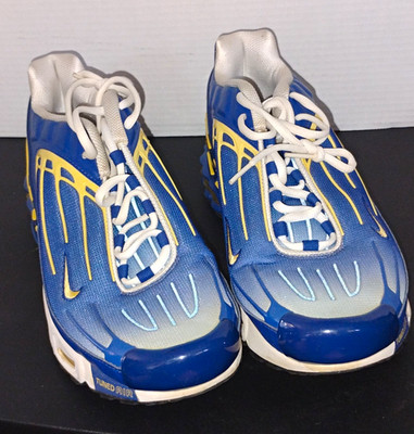 Nike Air Max Plus 3 Deep Royal/Topaz Gold/White Low Top Lace-Up Men s CW1417-400