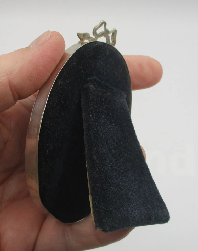 MARCO DE FOTOS CARTIER PLATA ESTERLINA PEQUEÑO OVALADO con ARCO ~ DE PIE Foto 3 de 4