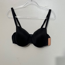ThirdLove 24/7 Classic T-Shirt Bra Women 42C Black Underwire Memory Foam Cup