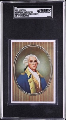 1933 George Washington Reemtsma Gestalten Der Weltgeschichte #99 SGC