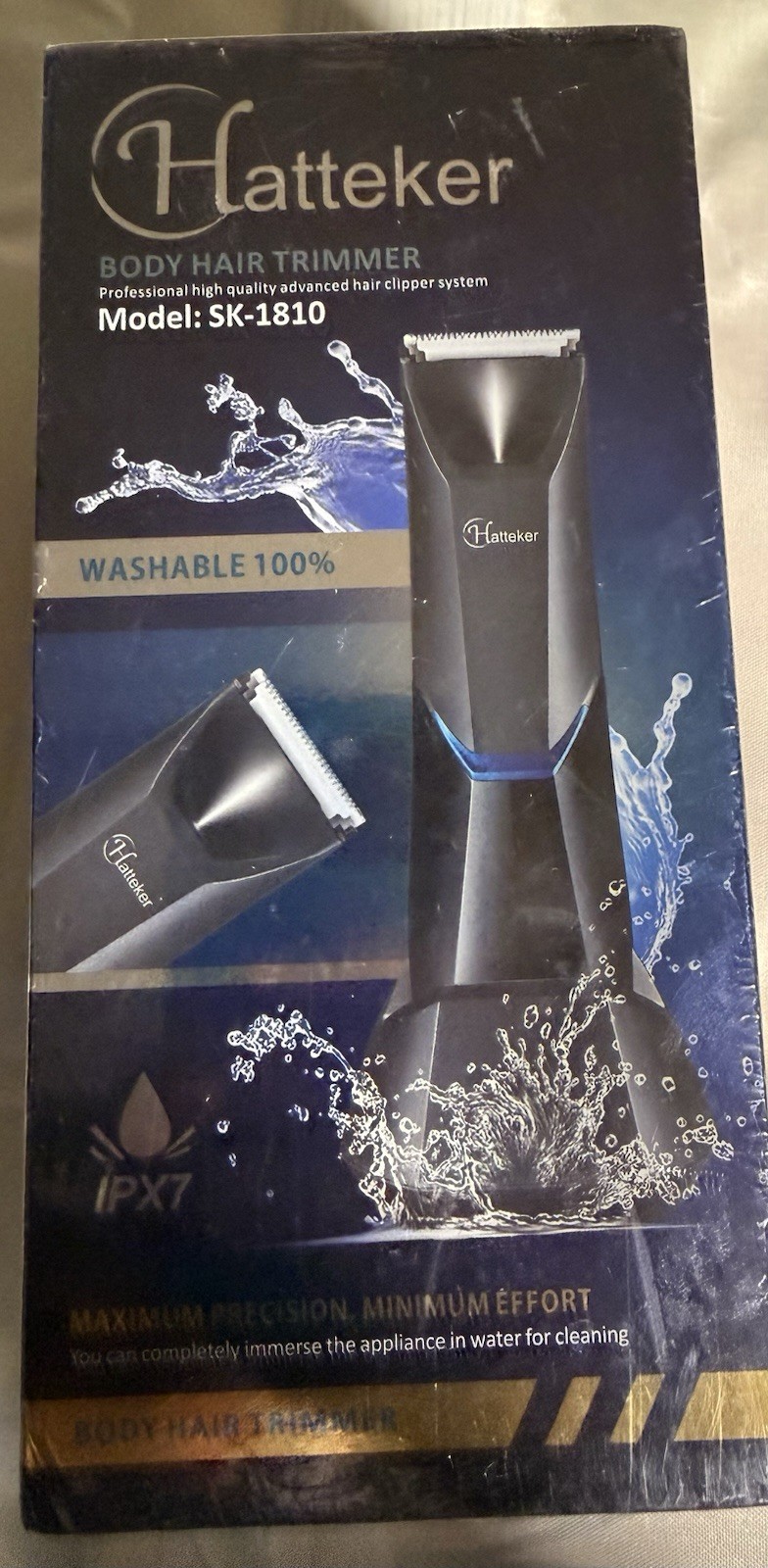 Hatteker SK-1810 Body Trimmer Washable Cordless USB Recharge