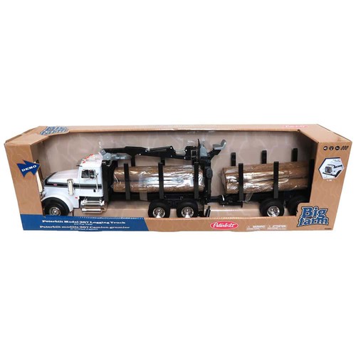 ERTL 1/16 Big Farm Peterbilt Model 367 Log Truck with Pup Trailer and Logs 46720 - Picture 3 of 5