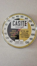Vintage Rare Casite Bubble Glass Advertisement Thermometer
