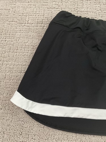 Augusta Sportswear Black/White Tennis Golf Skirt, Built in Shorts, Girls Large - Picture 3 of 6