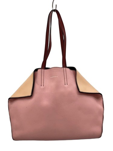 Alexander McQueen Tote Bag Butterfly Leather PNK Used